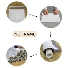 1 Stück rahmenloses Leinwand-Poster mit witzigen Zitaten, minimalistisches Typografie-Wandkunstdekor, geeignet für Küche, Esszimmer und gemütliche Heimdekoration - Einfache Handschrift - Übersicht 6