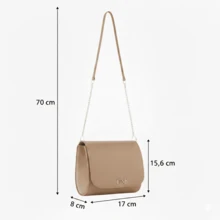 Women's Bag Kit Large Bag + Medium Bag + Shoulder Bag + Wallet - 摩卡棕 - 查看 9