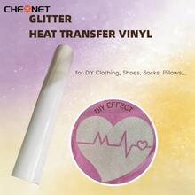 CHEONET Glitter Heat Transfer Vinyl Roll - Vibrant Multi-Color Heat Transfer Vinyl For DIY Fabric Name Tags, T-Shirts And Party Decorations, Easy To Cut, Perfect Iron-On Vinyl For DIY Fabric Projects And Garment Design - Multicolor - View 58