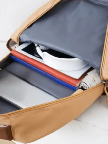 New Arrival Autumn/Winter Fashion High-Quality Large Capacity Multi-Functional Elegant Travel Backpack Set, Versatile For Various Occasions - Coffee - View 5