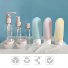 11-Piece Set Of 60ml Refillable Cosmetic Bottles For Travel, Empty Cosmetic Liquid Container - 03MLD11 - 查看 5