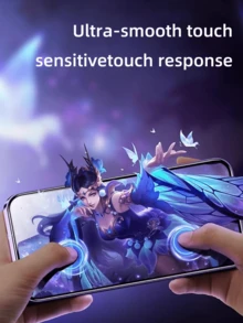 2pcs Full Coverage Privacy Tempered Glass Screen Protector Compatible With IPhone 15 Pro Max / 16 Pro / 17, Anti-Spy, Anti-Fingerprint, Smooth Touch, Scratch Resistant - Black - View 10