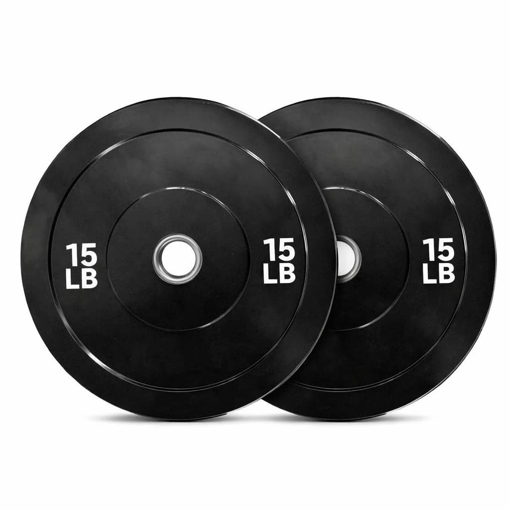 2pcs Discos para Barra de Pesas/Mancuernas para Gym,Ejercicio,Crossfit - Negro - Ver 1