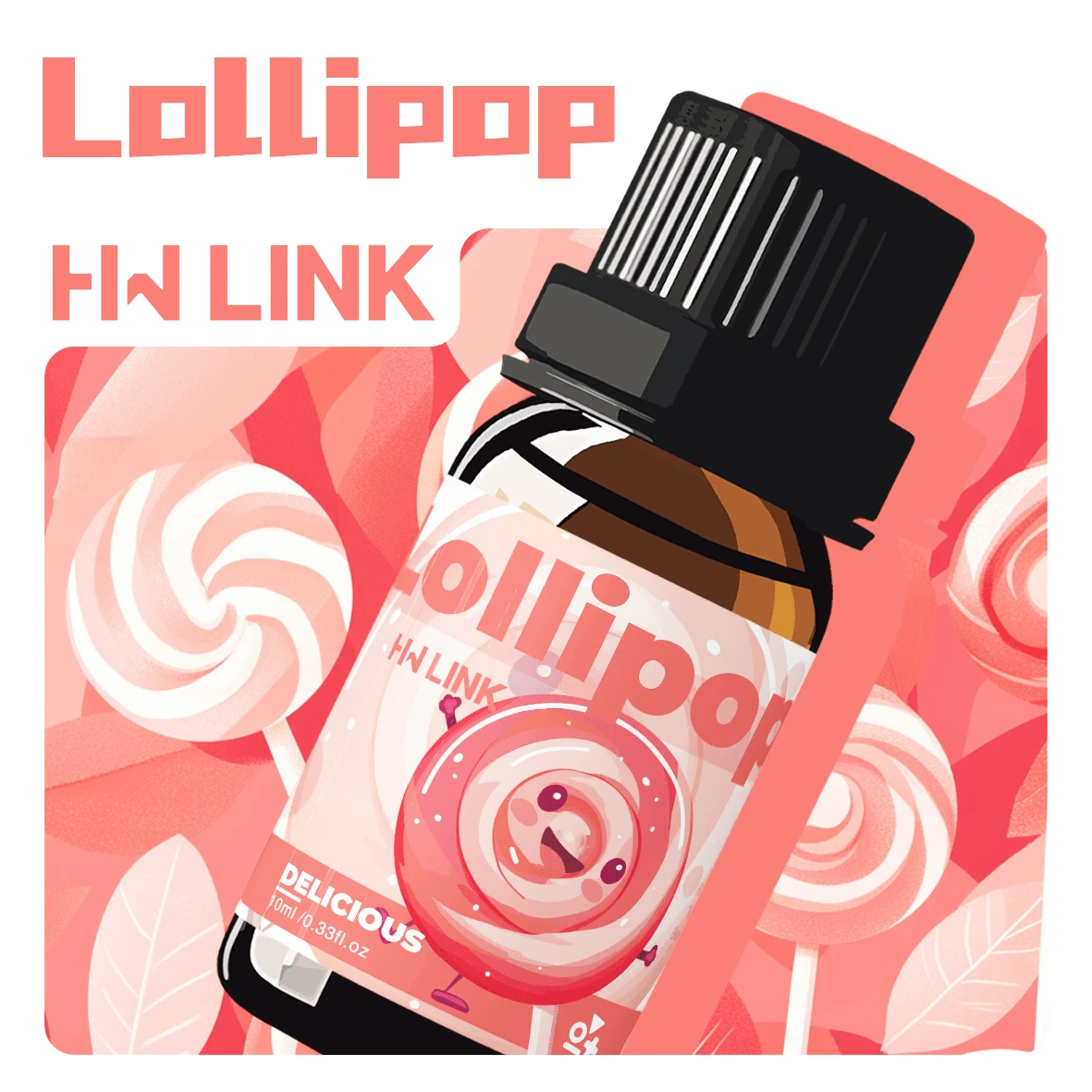 HWLINK 10ml 棒棒糖精油，甜美香氣，節日禮物，適用於香氛蠟燭製作、加濕器/擴香器、汽車香氛