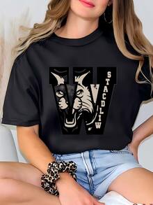 Women Sports Tees & Tanks - Black - View 2
