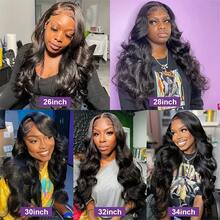 13x4 High Definition Invisible Lace Front Wig, 100% Brazilian Virgin Hair, Seamless Hairline, Natural Black Color, 8-34 Inches - Natural & Black - View 11