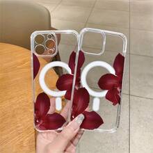 Un sueño entre flores Funda para teléfono impresa, paquete individual, material transparente de TPU + PC, compatible con carga inalámbrica magnética, a prueba de golpes, resistente a rayones, compatible con iPhone 17 Pro Max/17/17 Pro/17/11/12/12 Pro/12 Plus/13/13 Pro/13 Plus/13 Pro Max/14/14 Plus/14 Pro/14 Pro Max/15/15 Plus/15 Pro/15 Pro Max/16/16 Plus/16 Pro/16 Pro Max/16e, S25 Ultra/S24 Plus/S23+/S22/A35/A55/A15/A16/A36/A56/A26/A54/S25 Edge - transparente - Ver 6
