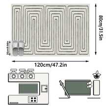 1 pieza Estilo Minimalista Moderno INS - Diseño de Patrón Geométrico de Línea Abstracta - Alfombra de Pasillo, Baño, Cocina, Entrada, Pasillo, Lado de la Cama, Sala de Estar, Dormitorio, Etc.) + Alfombra Suave Lavable para Todas las Estaciones, Decoración del Hogar - Multicolor - Ver 17