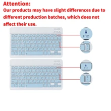 Wireless Bluetooth Keyboard Mouse Combo, Ultra-Thin Portable Compact Wireless Keyboard And Mouse Set, Compatible With Android, Windows Tablets, Smartphones, IPad Pro, IPad Air, IPad Mini, Supports IPadOS/IOS 13 And Above (Light Blue) - Light Blue - View 10