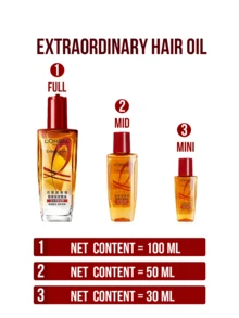 L’Oreal Paris 巴黎欧莱雅Elvive奇焕润发油，30/50/100毫升，适用于染后秀发，滋养柔顺，质地轻盈，蕴含鲨鱼角鲨烷和维生素E，修护受损发质，恢复秀发光泽和柔软度。富含珍稀法国玫瑰精油，适合日常使用及造型后护理，提供抗氧化保护并强化秀发屏障。 - 奇幻潤髮精油-適合燙染髮質 - 查看 4