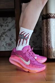 Nike Air Zoom GT Hustle 3 舒适轻便中帮篮球鞋,男女通用,粉紫色 - 粉紅紫色 - 查看 10