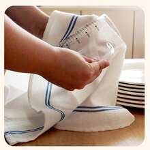 3件套北欧简约条纹设计餐巾，纯棉厨房巾套装 - 多色 - 查看 9