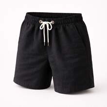 3 Summer Spring / Autumn Spring / Summer / Autumn Spring / Summer Spring Regular Fit Knot Pocket Drawstring Beach Going Out Night Weekend Casual Holiday Daily Birthday Photoshoot Christmas Valentine's Day Teacher's Day Father's Day Mother's Day Carnival Spring Picnic - BLACK BEIGE YELLOW - View 2