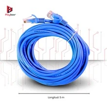 Cable UTP de Red Ethernet 5 Metros CAT05 - Azul - Ver 2