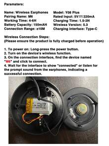 GENAI Wireless Headphones With Microphone, HiFi Stereo Sound, Foldable & Lightweight, Volume Control, 3.5mm Stereo Cable, Deep Bass, Suitable For Home, Office, Phones, Computers - Multicolor - View 11