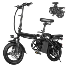 500W Folding Electric Bike For Adults And Teens, 48V 10.4AH Removable Battery, 15 MPH, Front Basket & Mobile Phone Mount, Commuter & Campus Ebike For Adults, 32 Miles Range - T1-15MPH Foldable Electric Bike - 查看 7