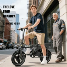 Adult Electric Bicycle, 700W Motor, 36V 15Ah Battery, 14 Inch Thick Tire Electric Bicycle, Top Speed Of 28mph, Range Of 45 Miles, All Terrain Electric Bicycle - 灰色 - 查看 2