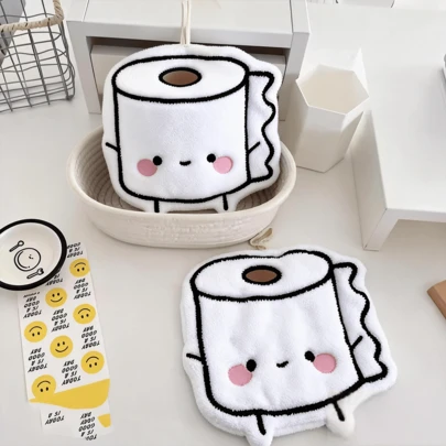 2 piezas de toallas de mano con diseños de dibujos animados, minimalistas y elegantes, aptas para la cocina, la sala de estar, el baño y el uso al aire libre