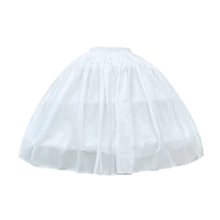 Luxury Satin Waist Ball Gown Hoop Petticoat, Fluffy Crinoline Underskirt For Wedding Bridal Dress, Extra Full Tulle A-Line Puffy Slip Bouffant - White - View 15