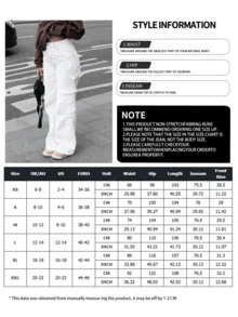 NVFelix Mẫu quần jeans ống đứng cạp cao dáng rộng mới năm 2026 dành cho nữ, phong cách đường phố Y2K thanh lịch, phù hợp cho mùa xuân/hè. - trắng - Xem 6
