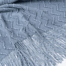 Lightweight, Breathable, Air-Conditioning Blanket, Knitted, Soft, All-Season Throw Blanket - Sky Blue - View 6