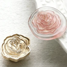 1个3D立体加厚蜡封头，浮雕花朵印章，适用于信封/贺卡/礼品盒DIY装饰印章 - 單件 - 查看 16
