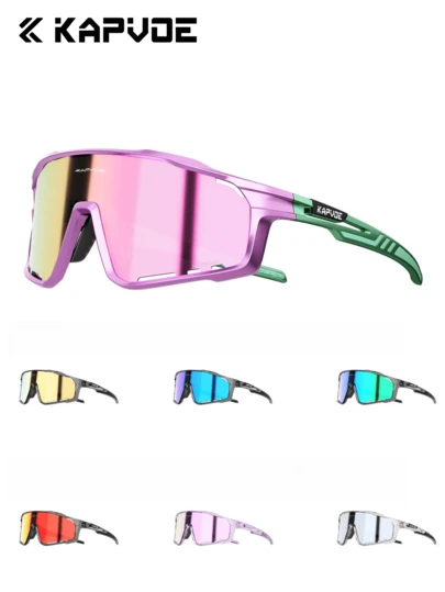  Gafas de ciclismo moradas Kapvoe, gafas deportivas para mujeres, gafas protectoras para bicicleta de montaña, gafas resistentes al viento para deportes al aire libre, adecuadas para ciclismo, conducción, golf, béisbol, sóftbol y otros deportes