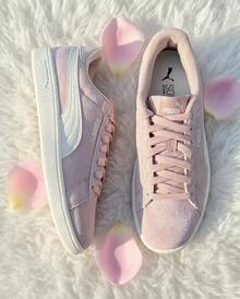 Giày trượt ván cổ thấp PUMA Smash, đế mỏng chống mài mòn, unisex, màu hồng - Hồng - Xem 9