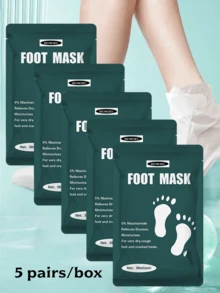 HEMEIEL 1/3/5/7 双装保湿足膜，适用于干燥、老化、皲裂的足部，保湿滋养足膜，男女通用，柔嫩足部护理，圣诞礼物 - 墨綠色 - 查看 10