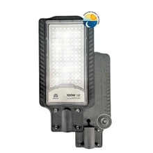 Lampara Suburbana De 100w Con Fotocelda 6500k 5600 Lm Gris Blanco Frío - Gris Claro - Ver 1