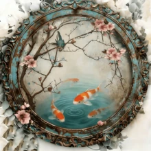 1pc Vintage Round Metal Sign With Bird Mother And Baby, Indoor/Outdoor Decor Sign For Home, Cafe, Apartment, Restaurant, Street, Living Room Wall, Holiday Gift Round Wall Decor, Boho Wall Decor, Metal Wall Art, Farmhouse Wall Decor, Circle Wall Decor, Bedroom Wall Decor, Round Mirror, Woven Wall Hanging, Living Room Wall Art, Celestial Wall Decor - 彩色 - 查看 12