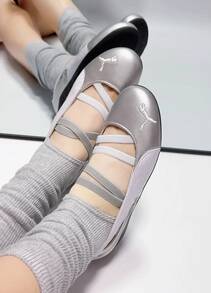 PUMA Speedcat Ballet Shoes, Thin-Soled Ballet Flats, Mary Jane Style, Comfortable And Versatile, Flat Heel, Liquid Silver, Low-Top, Casual Shoes, Women's - Silver - View 10