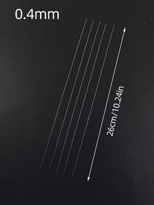 5件組 26cm 加長串珠鉤針套組，水晶串珠鉤針 0.4–0.9mm 多種尺寸可選，適用水晶與散珠項鍊製作的精準工具，打造精緻珠寶的高級配件 - 水晶鉤針 - 查看 12