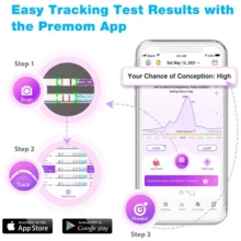 Easy@Home 50 LH Ovulation Test Strips + 50 Urine Cups: Ovulation Test Predictor Kit, Powered By Premom Ovulation Tracker App - 50LH + 50 Cups - View 3