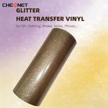 CHEONET Glitter Heat Transfer Vinyl Roll - Vibrant Multi-Color Heat Transfer Vinyl For DIY Fabric Name Tags, T-Shirts And Party Decorations, Easy To Cut, Perfect Iron-On Vinyl For DIY Fabric Projects And Garment Design - Multicolor - View 49