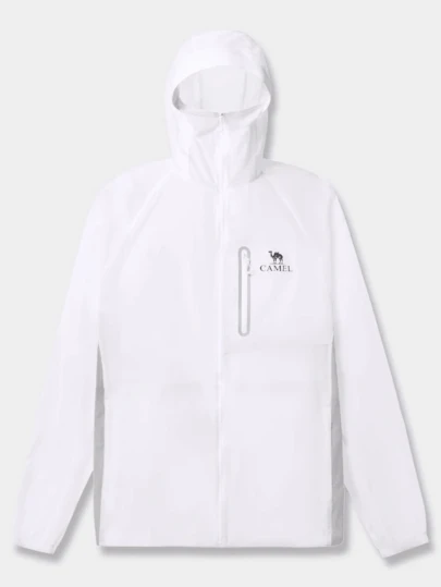 CAMEL CROWN Men's Outdoor UV Protection Jacket, Water-Resistant, Breathable, Moisture-Wicking. Suitable For Spring And Summer. Unisex Design.