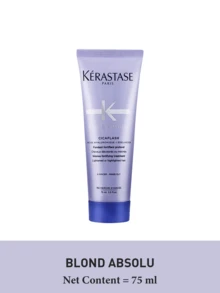 Kérastase BLOND ABSOLU CICAFLASH 护发素 75ml，修复受损发质，深层补水，抚平毛鳞片，增强光泽，从发根到发梢柔顺秀发，轻盈修护染后及干枯发质，蕴含透明质酸和雪花莲提取物，提亮发色，恢复柔软度，清新花果香，强效保湿，持久亮泽，奢华护发体验，修复受损发丝，恢复光泽。 - 護髮素 - 查看 10