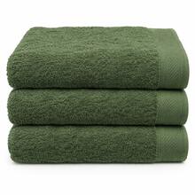 Toalha de Rosto Verde Premium Lisa Macia 500g - Branco - Visão 3