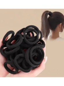 200/100/50/10 pezzi Elastici per capelli ad alta elasticità non dannosi, fasce per capelli multifunzionali da donna, adatte per casa, sport, yoga e altre occasioni, accessori per capelli essenziali quotidiani da donna - Multicolore - Visualizzare 2