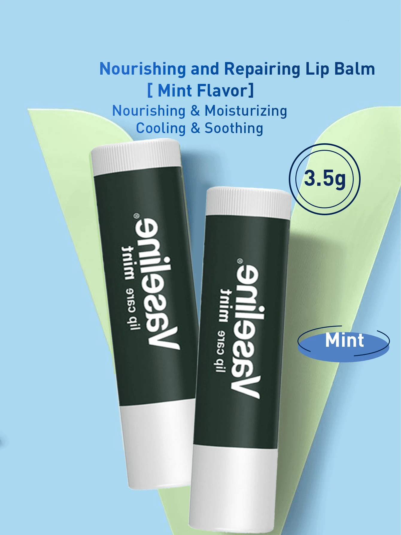 Vaseline 凡士林經典修護亮澤潤唇膏(薄荷味)3.5g,滋潤亮澤,唇部護理,持久滋潤乾裂雙唇,夜間修復 - 滋潤修護潤唇膏-薄荷口味 - 查看 1