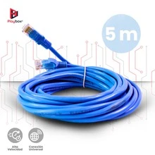 Cable UTP de Red Ethernet 5 Metros CAT05 - Azul - Ver 8