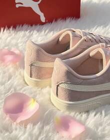 Giày trượt ván cổ thấp PUMA Smash, đế mỏng chống mài mòn, unisex, màu hồng - Hồng - Xem 5