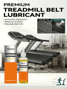 1瓶跑步机硅油润滑剂，硅油皮带润滑剂，减少摩擦和噪音，延长使用寿命，适用于家用跑步机维护，使用方便，效果持久。跑步机润滑剂，硅油润滑剂，跑步机皮带润滑剂，跑步机维护，家用健身润滑剂，健身器材油，降噪，皮带保养剂，健身器材护理 - 彩色 - 查看 8