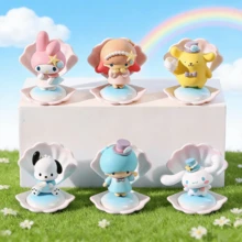 1个三丽鸥角色（肉桂狗、酷洛米、美乐蒂、波恰可）盲盒蓝色海洋假日系列收藏卡通手办玩具（随机发货） - 彩色 - 查看 2