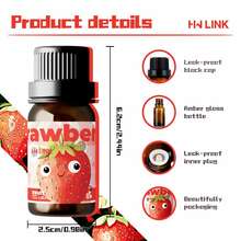 HWLINK 10ml 草莓香氛精油,果香香氛油,清新空氣,適用於加濕器/擴香機、蠟燭製作、節日禮物、車用香氛 - Strawberry - View 3