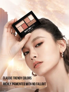 Maybelline 6.1g/0.21oz City Mini Eyeshadow Palette (Intoxicating Moment), High-Pigment Versatile Shades For Shimmery Eye Makeup, Long-Lasting Non-Powdery Formula With Classic Semi-Matte And Micro-Shimmer, Diamond-Like Radiant Mousse Texture, Smooth Matte Finish, Ideal For Beginners, Students, Office Workers, Daily Commute, Outings, Parties, Sunset Makeup Looks, A Great Gift For Friends Or Girlfriends. - Intoxicating Moments - View 6