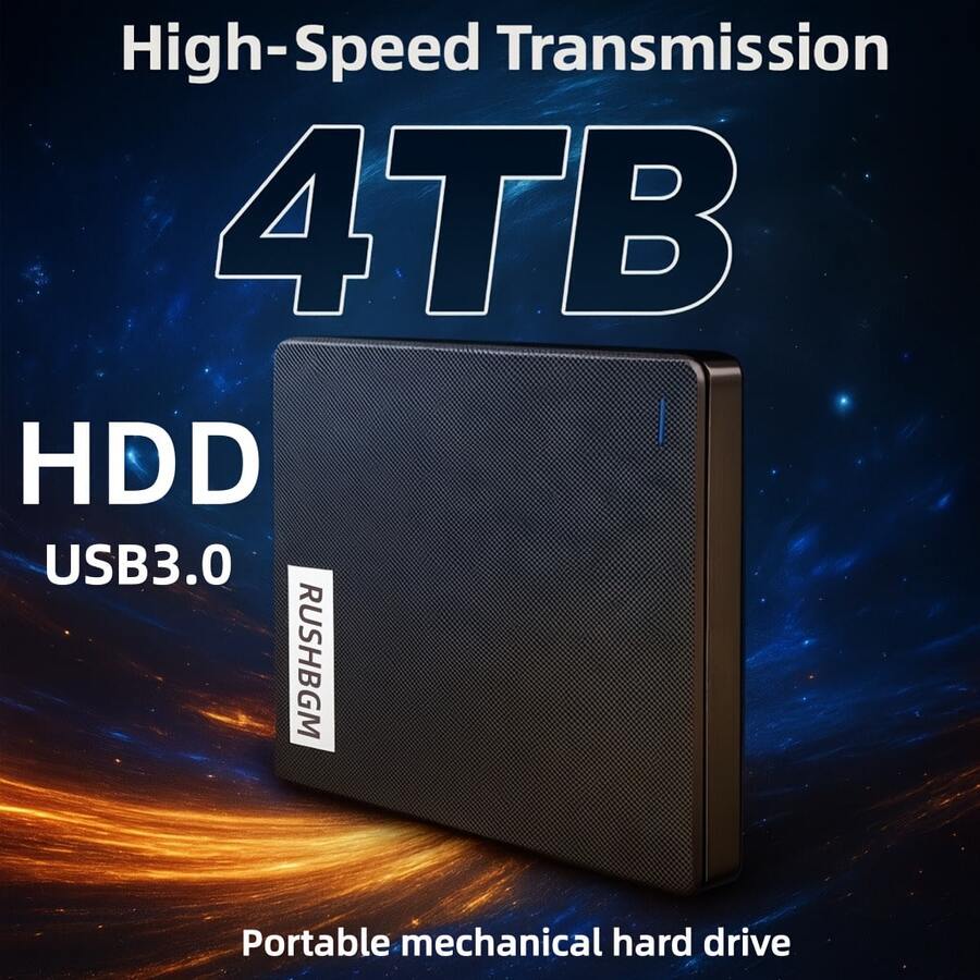 RUSHBGM External Hard Drives - 黑色 - 查看 1