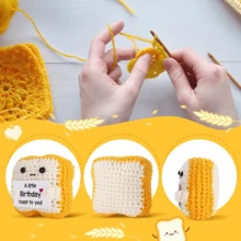 1件手工钩织桌面摆件，异想天开的科幻动物植物造型玩偶，可爱卡通风格，适合送给闺蜜、姐妹、妈妈、奶奶、同事、家人，传递正能量，创意派对礼物，母亲节礼物，感恩节礼物，儿童毛绒玩具，房间桌面装饰 - 彩色 - 查看 9