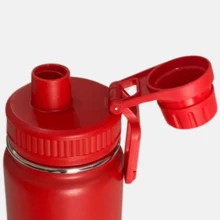 Garrafa Térmica Inox 1100ml Antivazamento Esportiva Água Quente e Fria Por Mais Tempo - Vermelho - Visão 5