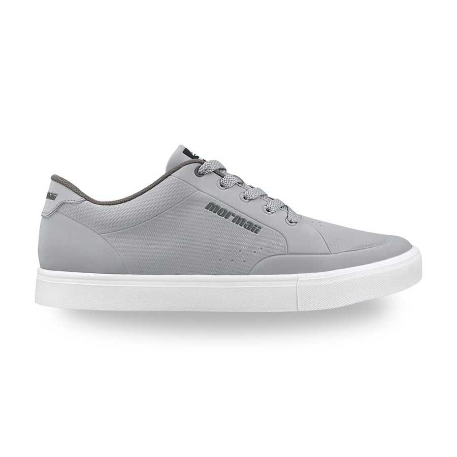 Mormaii Urban One Men's Casual Original Gray Sneakers, Casual Party Basic Sporty Lace-Up Holiday Vacation All Seasons - 淺灰/灰/白 - 查看 1